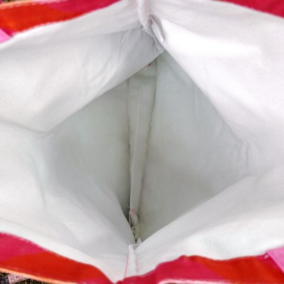 SkinnyDip London Rainbow Wave Canvas Tote Bag - 16” x 13” x 1” - Picture 3 of 5